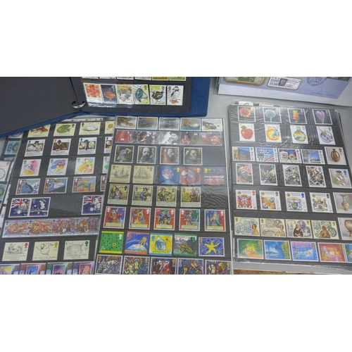 742 - GB and other stamps in album and several stamps on stock cards