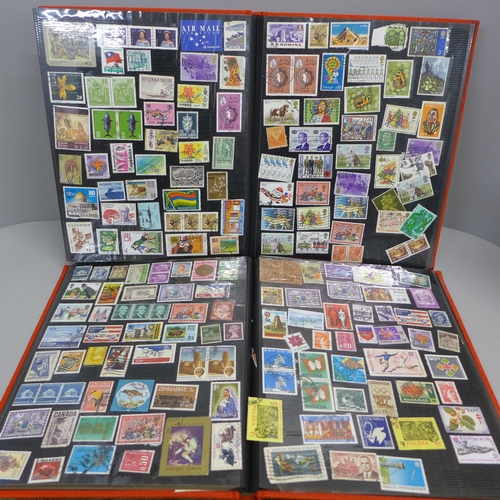 745 - Two albums of international stamps