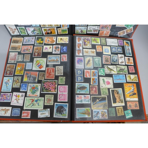 745 - Two albums of international stamps