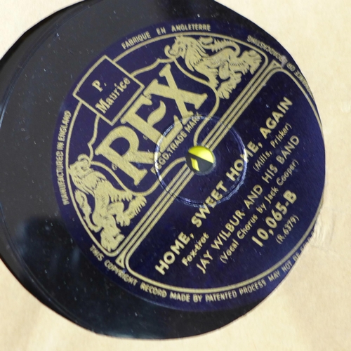 761 - A collection of approximately forty 78rpm records, twenty LP records and a collection of 7