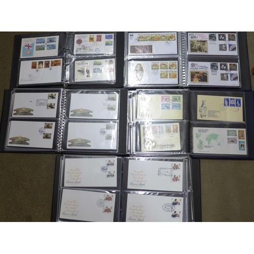 767 - Five albums of first day covers