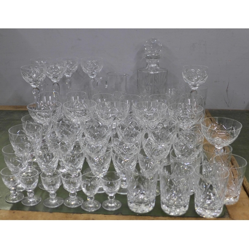 778 - A Suite of Royal Brierley Crystal, hock, wine, brandy, port, whisky **PLEASE NOTE THIS LOT IS NOT EL... 