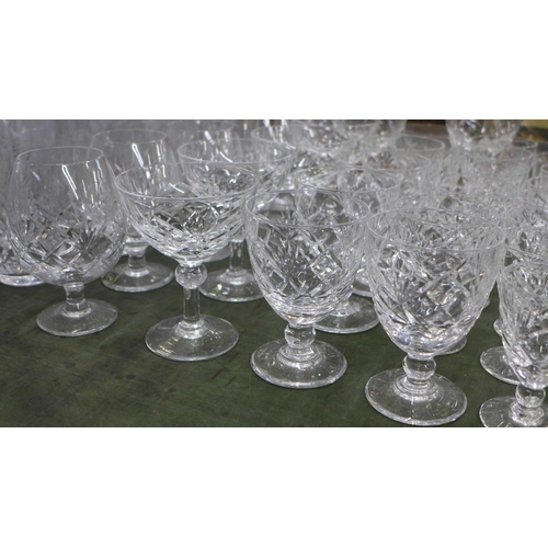 778 - A Suite of Royal Brierley Crystal, hock, wine, brandy, port, whisky **PLEASE NOTE THIS LOT IS NOT EL... 