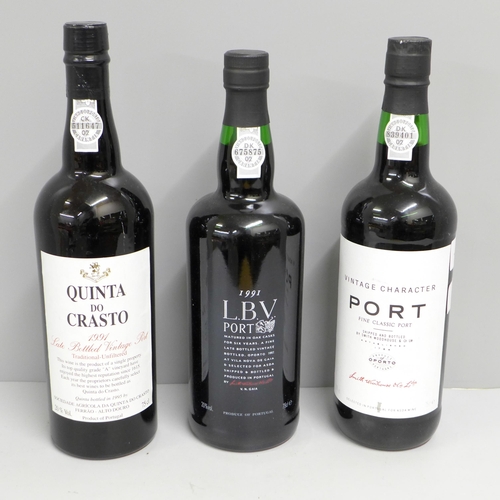 794 - Three bottles of port