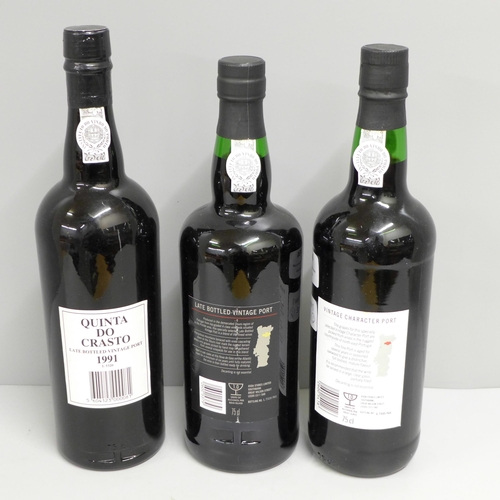 794 - Three bottles of port