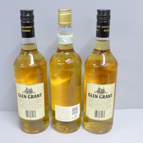 797 - Two bottles of Glen Grant Highland Malt Scotch Whisky and a bottle of Highland Malt, (3)