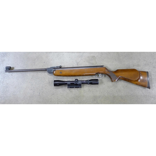 806 - A German Weinrauch .22 80K air rifle and 4x38 scope