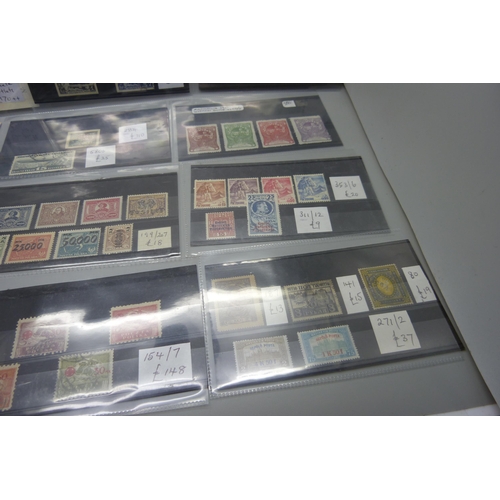 810 - Stamps; Eastern European better stamps and sets on 12 stock cards, all identified and catalogued at ... 