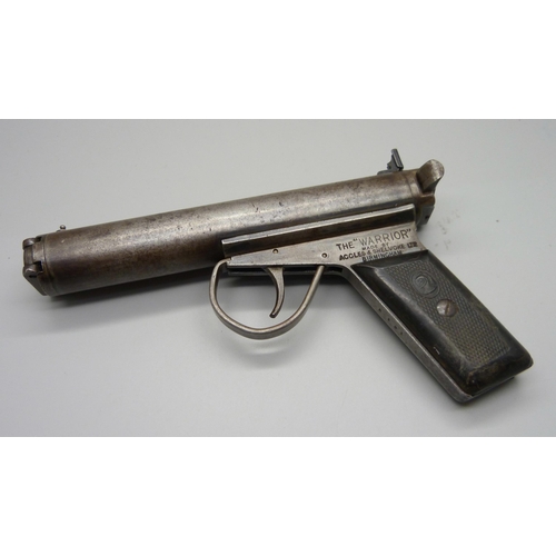 811 - An Accles and Shelvoke Warrior .177 air pistol