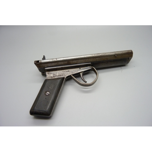 811 - An Accles and Shelvoke Warrior .177 air pistol