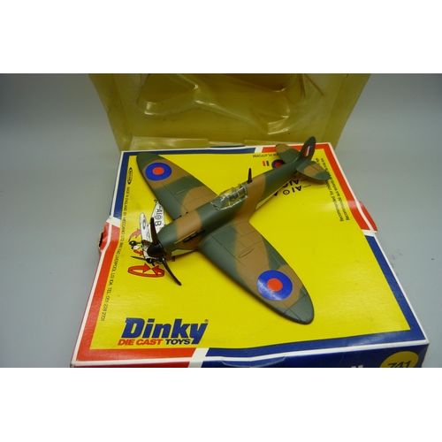 812 - A Dinky Toys 741 model Spitfire Mk II in original box