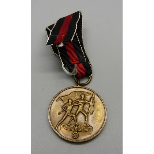 860 - A German Annexation of Czechoslovakia medal