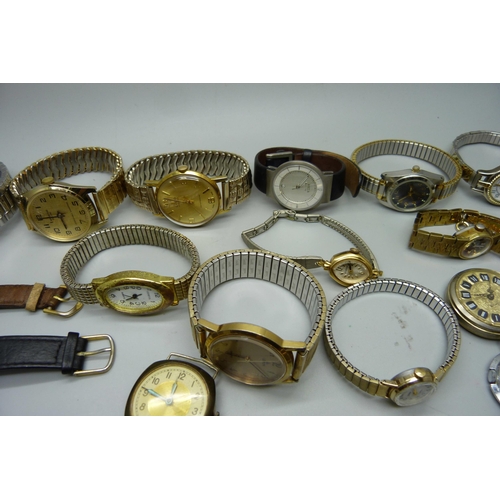 878 - A collection of lady's and gentleman's wristwatches