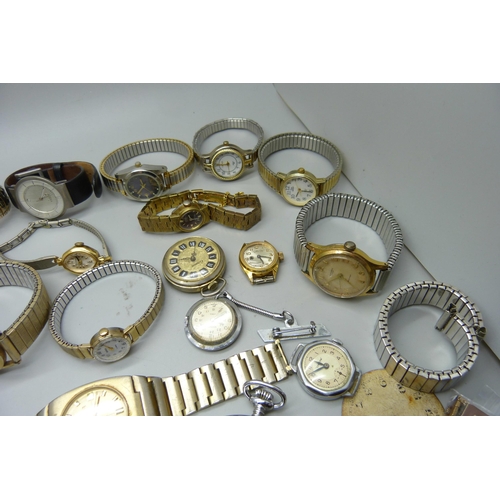 878 - A collection of lady's and gentleman's wristwatches