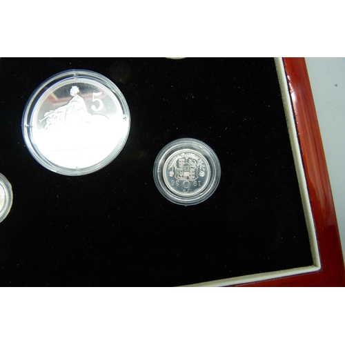 880 - A King Edward VIII 1936 New Strike pattern set of sterling silver coins