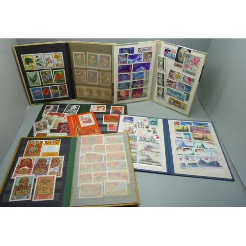 889 - Five Soviet Union stamp albums