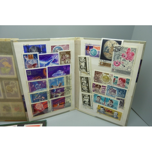 889 - Five Soviet Union stamp albums