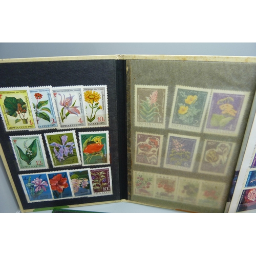 889 - Five Soviet Union stamp albums