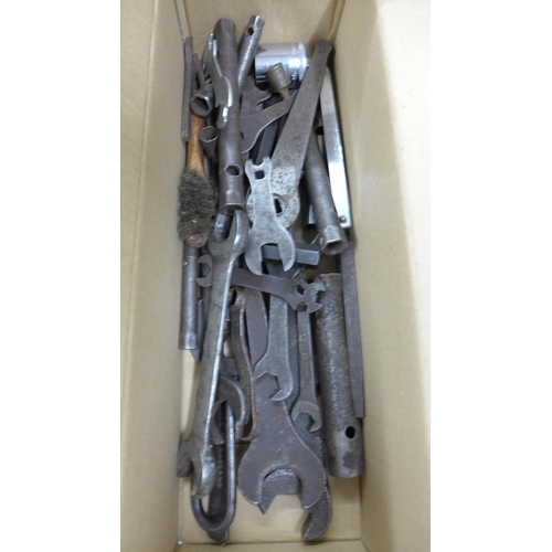 2011 - A box of spanners approx 20