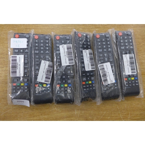 2094 - 6 TV remote controls - replacement for Samsung - sealed