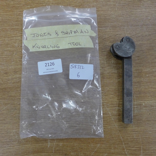 2126 - A Jones & Shipman knurling tool