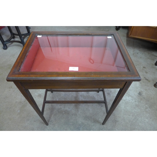 12 - An Edward VII inlaid mahogany bijouterie table