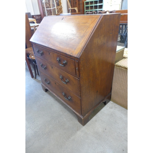 160 - A George III mahogany bureau