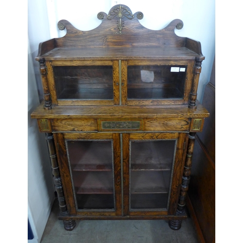 179 - A Regency simulated rosewood and gilt metal mounted side cabinet