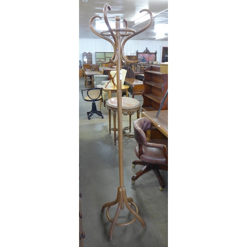 191 - A beech bentwood coatstand