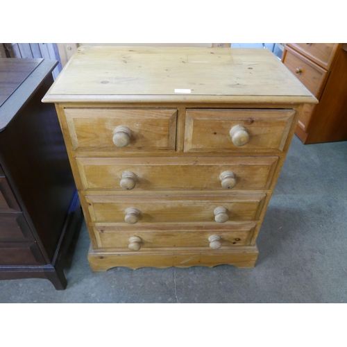 210 - A pine chest of drawers