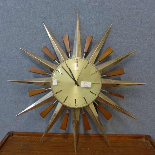 300 - A Metamec wall clock