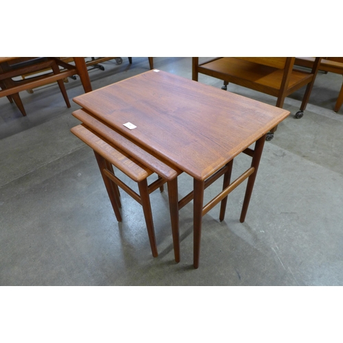 44 - A Danish teak nest of tables