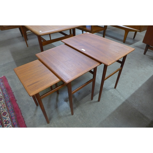 44 - A Danish teak nest of tables