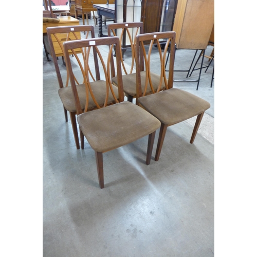 57 - A set of four G-Plan Fresco teak dining chairs