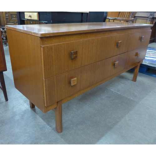 66 - A Remploy teak four drawer sideboard