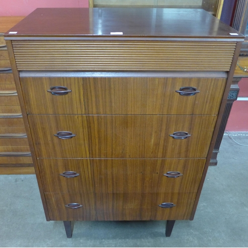 72 - An Elliotts of Newbury afromosia chest of drawers