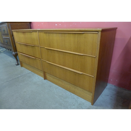 74 - A Danish teak chest of drawers