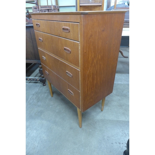 98 - A Danish teak chest of drawers