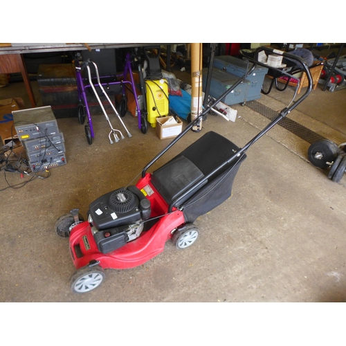 A Mountfield RS100 push petrol mower with 34