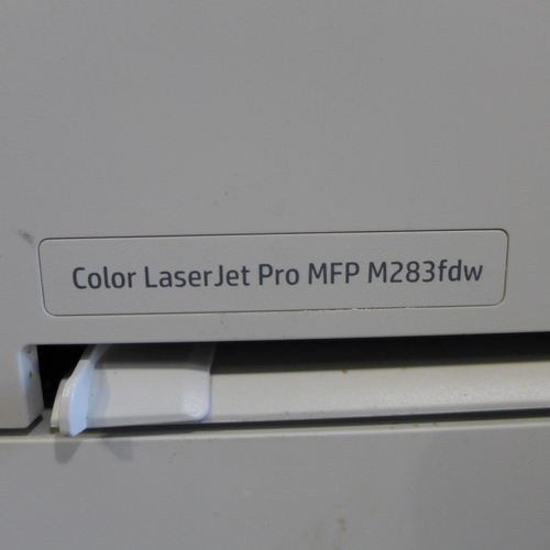 3007 - HP Colour Laserjet Pro Printer, model M283Fdw, original RRP £344.99 + VAT (298-385) *This lot is sub... 