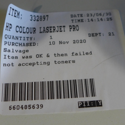 3007 - HP Colour Laserjet Pro Printer, model M283Fdw, original RRP £344.99 + VAT (298-385) *This lot is sub... 