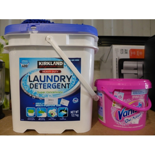 3011 - Ks Laundry Detergent Concentrate non bio (12.7Kg) and Vanish Gold Oxi Action 2.4Kg  (298-173,382) *T... 