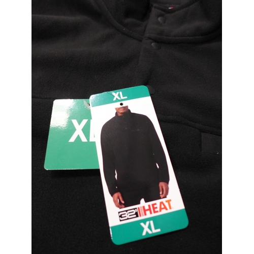 3028 - Quantity of men's 32° Heat black fleeces - mainly size XL * this lot is subject to VAT