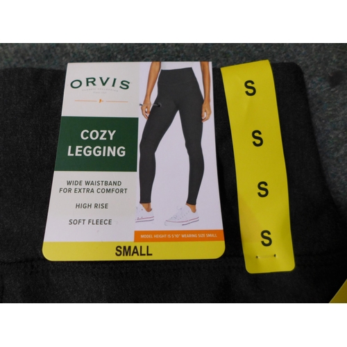 An assortment of grey Orvis women's leggings - mix size * this lot is  subject to VAT