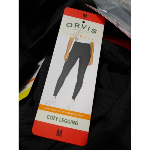 An assortment of grey Orvis women's leggings - mix size * this lot
