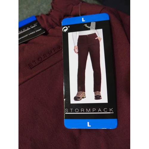 3033 - Women's Stormpack windproof trousers - mixed colours, sizes * this lot is subject to VAT