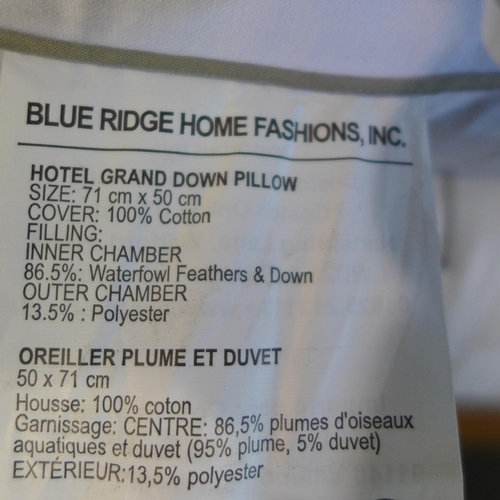 3045 - Sealy Side Sleeper pillow and 3x Hotel Grand Down Roll jumbo Pillows (298-170,176,177) *This lot is ... 