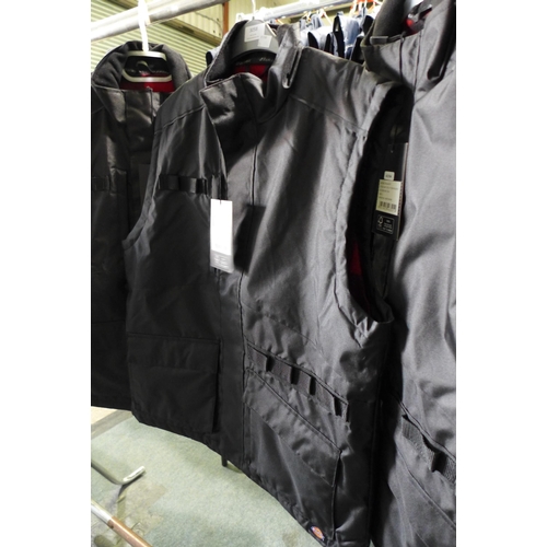 3059 - Four men's Dickie's black utility bodywarmers - size L * this lot is subject to VAT