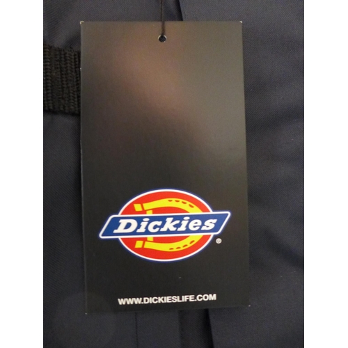 3064 - Four men's Dickie's navy utility bodywarmers - size S * this lot is subject to VAT