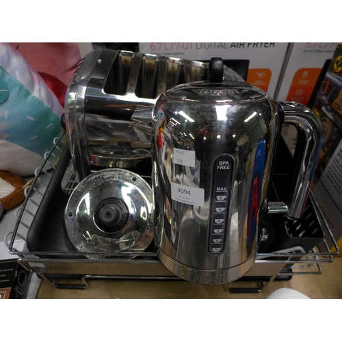 3094 - Dualit Classic Toaster, Dualit Classic Kettle and Sabatier Expandable   Dishrack   (294-332,344,349)... 